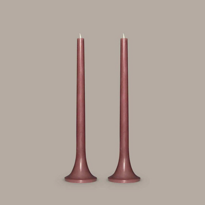 Tusk Taper Candle Set - Chocolate