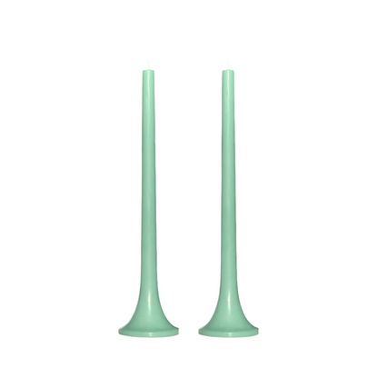 Tusk Taper Candle Set - Jade Green