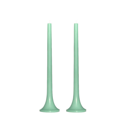 Tusk Taper Candle Set - Jade Green