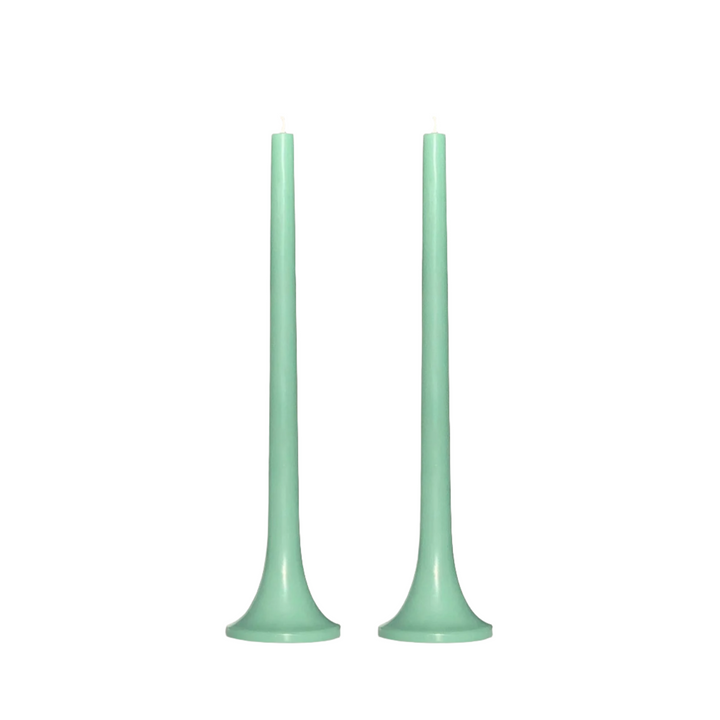 Tusk Taper Candle Set - Jade Green