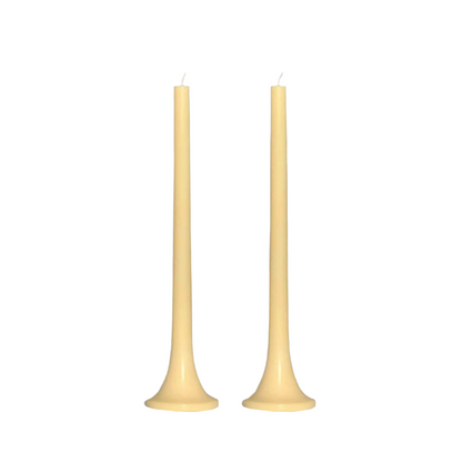 Tusk Taper Candle Set - Pale Yellow