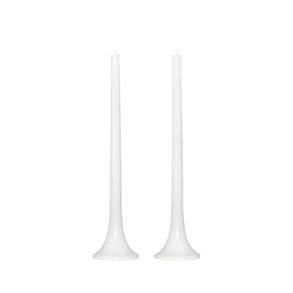 Tusk Taper Candle Set - White