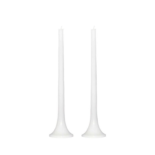 Tusk Taper Candle Set - White