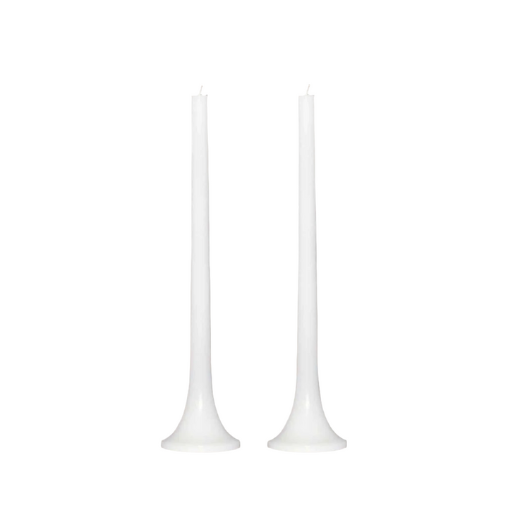 Tusk Taper Candle Set - White