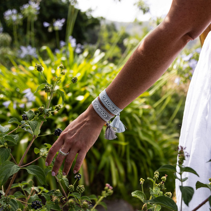 "COURAGE" Woven Mantra Band