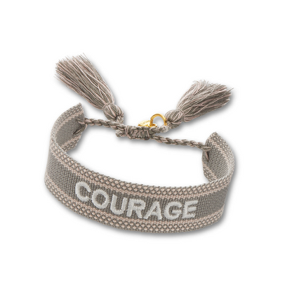 "COURAGE" Woven Mantra Band