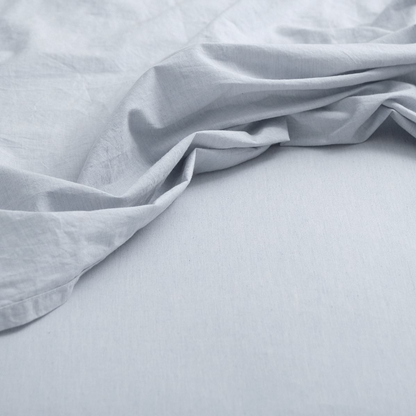 Vintage Softwash Cotton Sheet Set (King) - Misty Blue