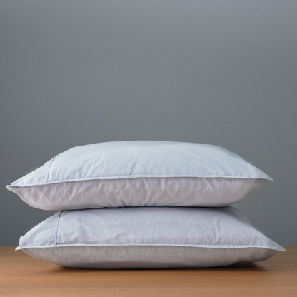 Vintage Softwash Cotton Sheet Set (King) - Misty Blue