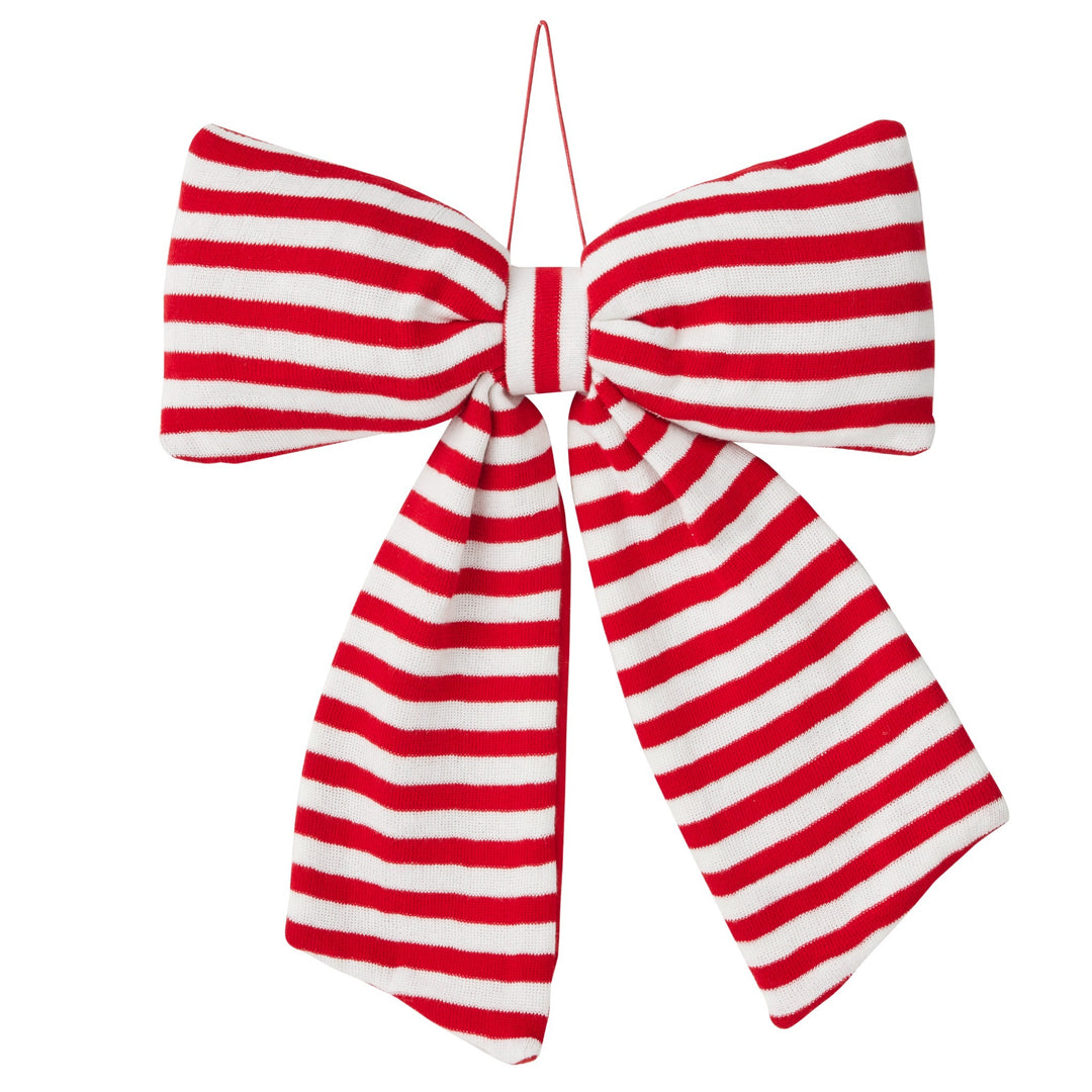 Candy Cane Bow Decoration