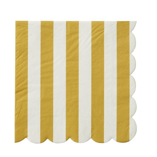 Carnival Napkin Set (20 Pack) - Mustard