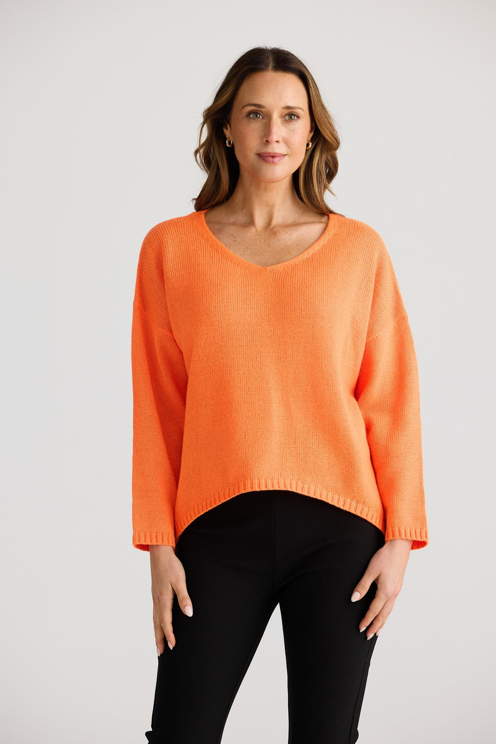 Cascade Knit - Bright Orange