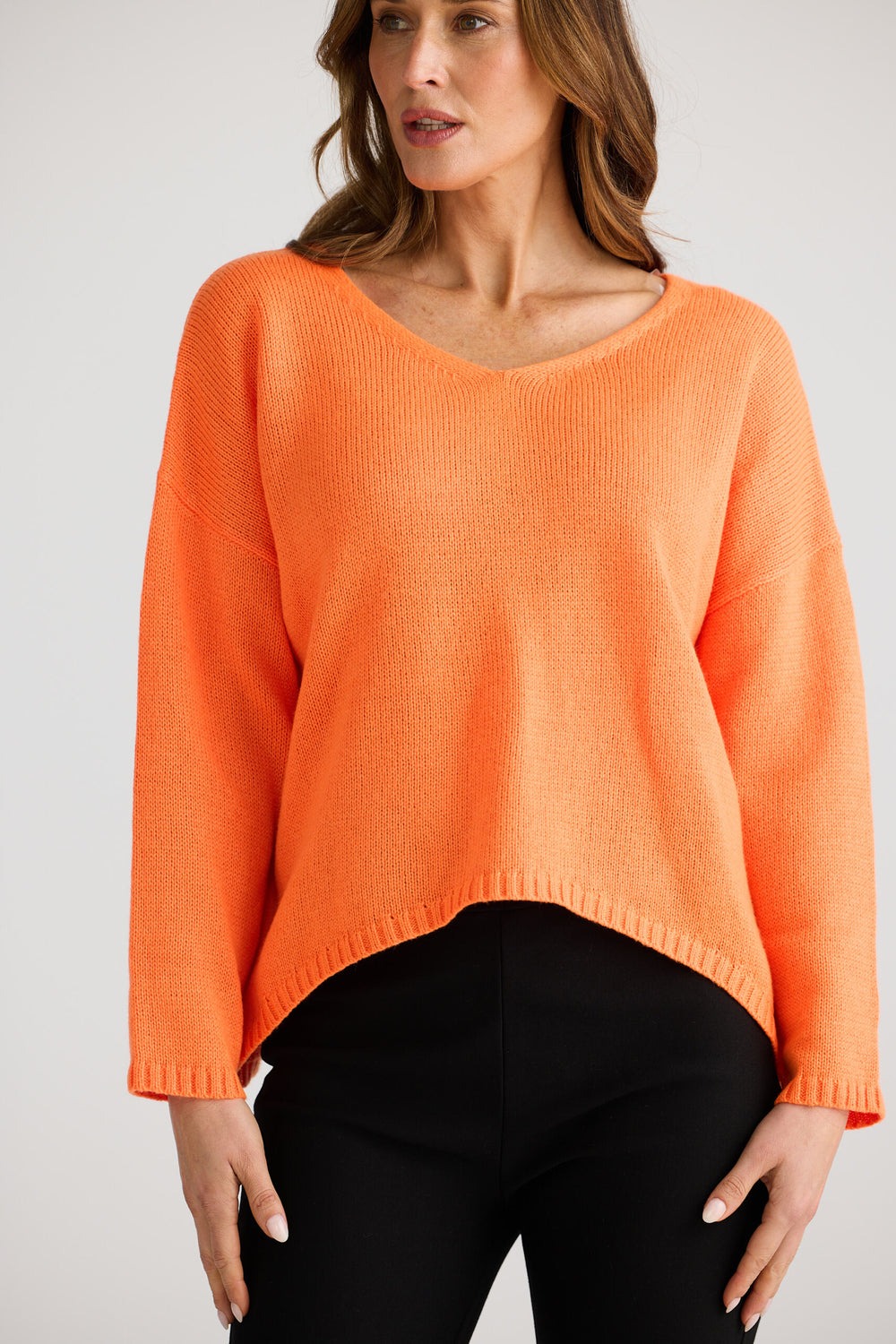 Cascade Knit - Bright Orange