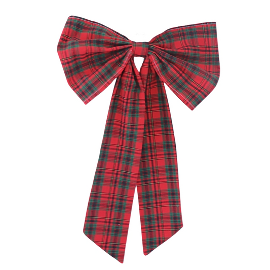 Christmas Bow - Red Plaid
