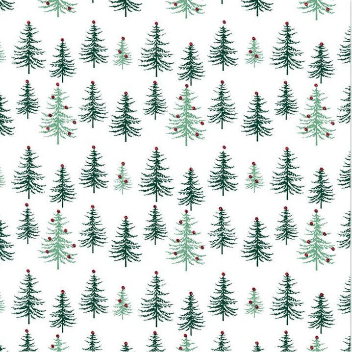 Christmas Holly & Ivy Wrapping Paper - Trees