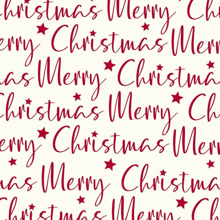 Christmas Lodge Wrapping Paper - Script