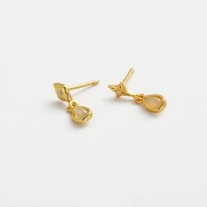 Clea Drop Earring – Gold by Zafino