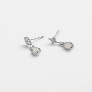 Clea Drop Earring – Silver by Zafino