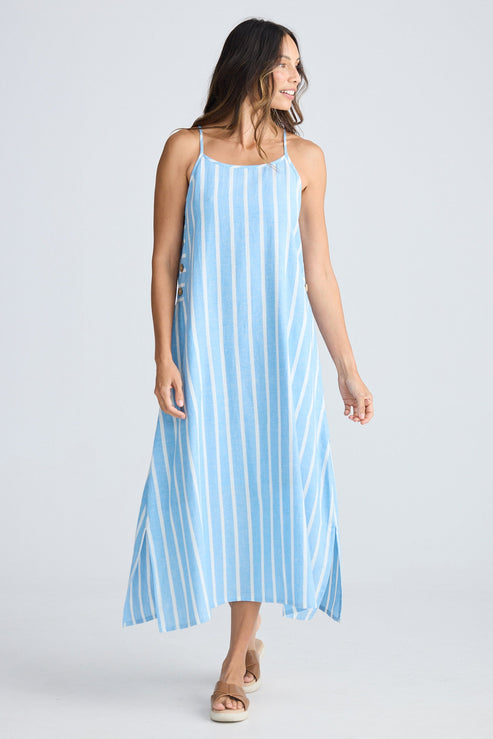 Cliffside Maxi Dress - Jaali Stripe