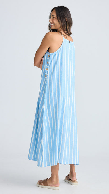 Cliffside Maxi Dress - Jaali Stripe