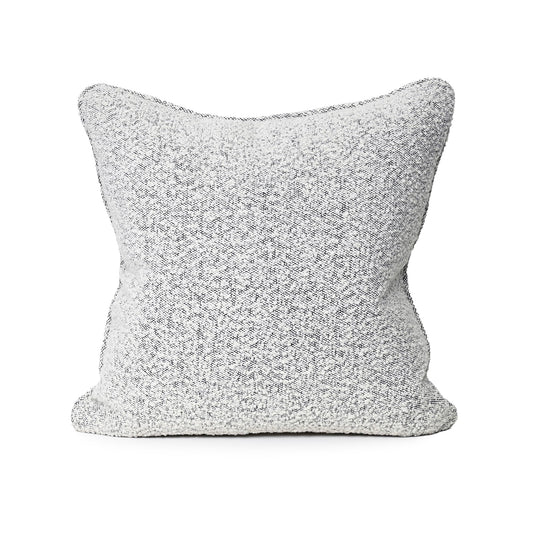 Coco Piped Boucle Cushion - Black & White