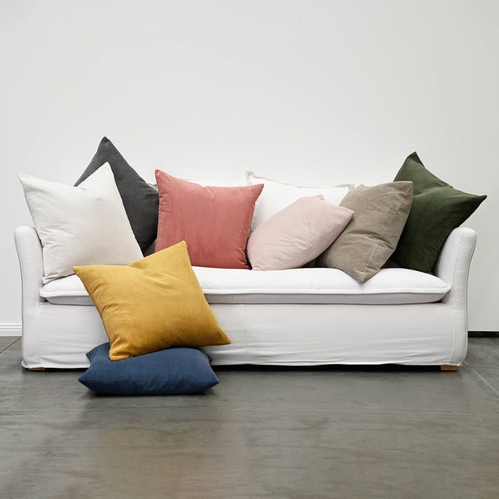 Corduroy Cushion - Grey
