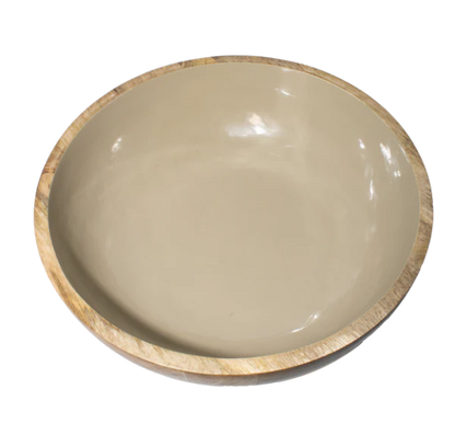 Corinne Pedestal Bowl - Light Taupe