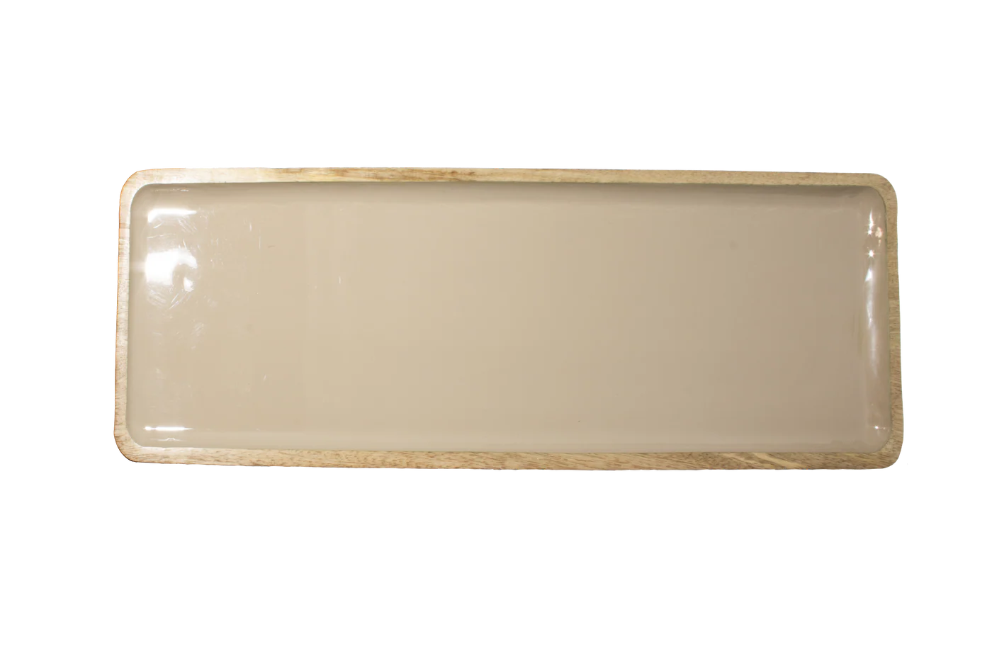 Corinne Rectangular Tray Large - Light Taupe