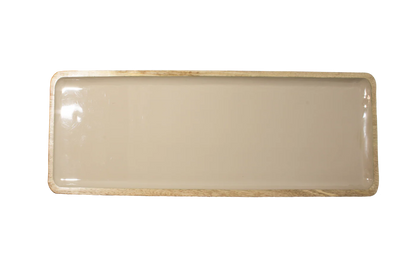 Corinne Rectangular Tray Large - Light Taupe