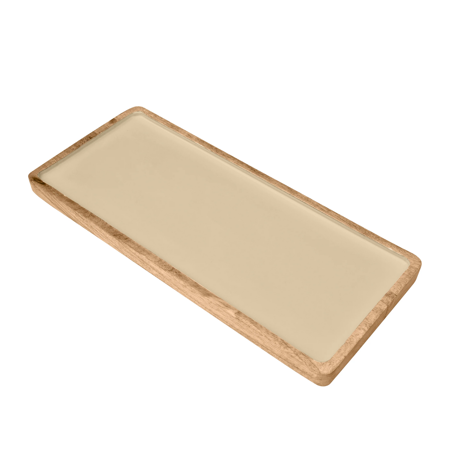 Corinne Rectangular Tray Small - Light Taupe