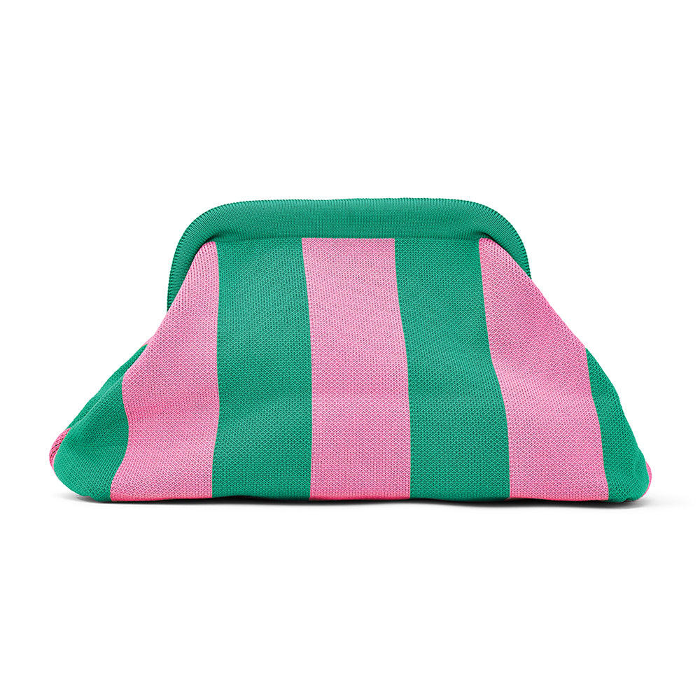 Dumpling Clutch - Pink/Green
