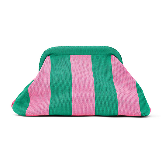 Dumpling Clutch - Pink/Green
