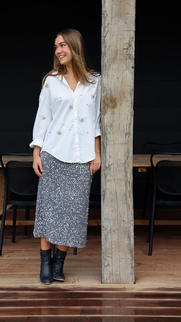 Elka Skirt - Pewter