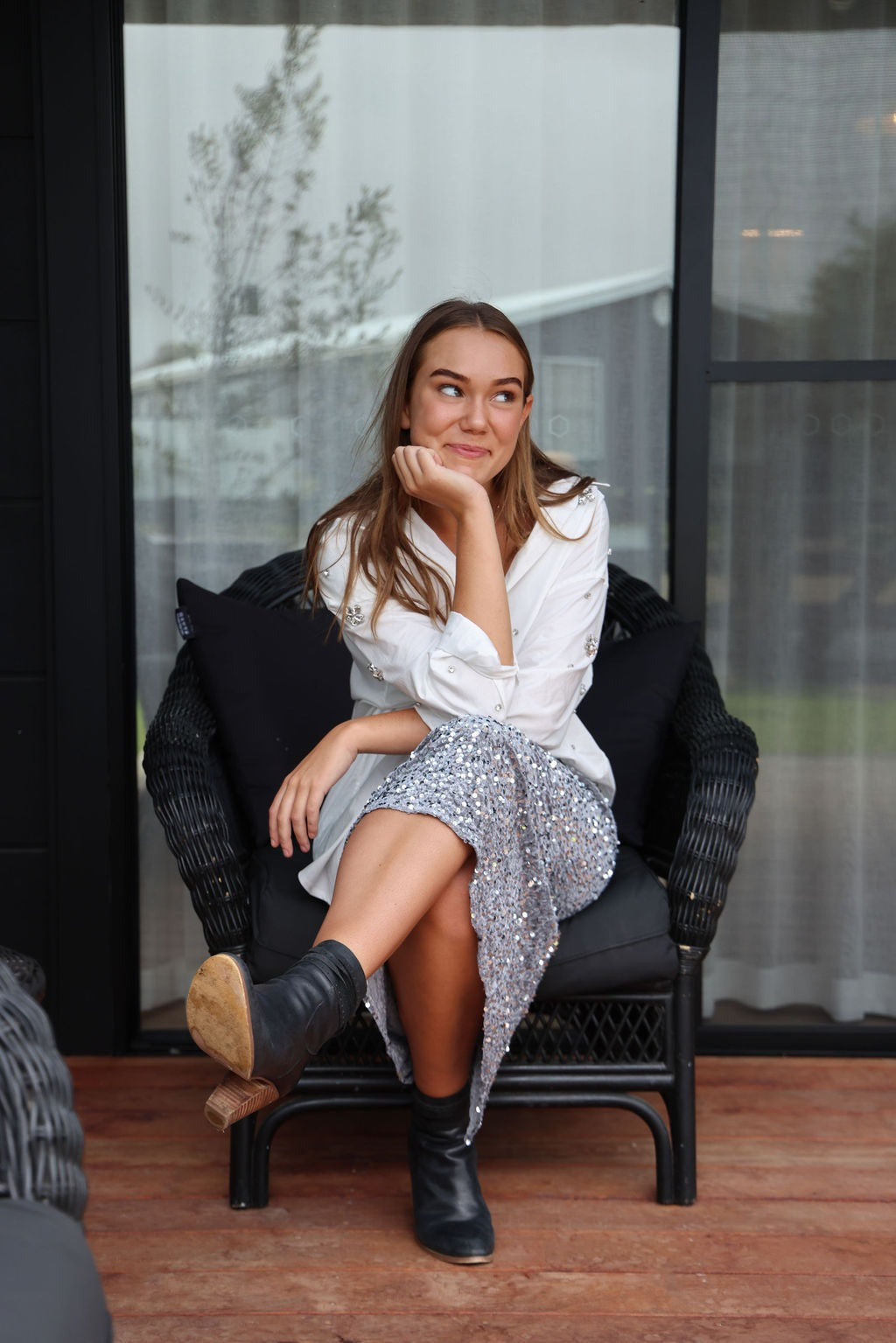 Elka Skirt - Pewter