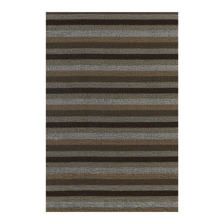 Even Stripe Utility Mat - Mocha