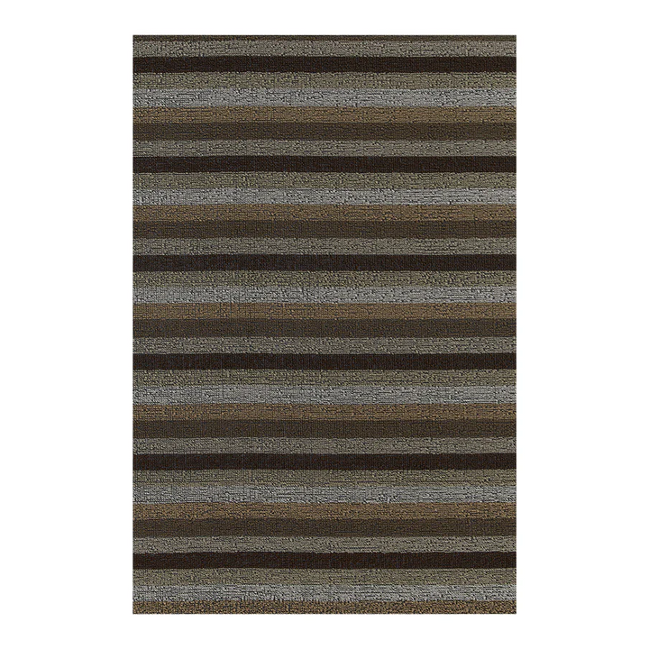 Even Stripe Utility Mat - Mocha