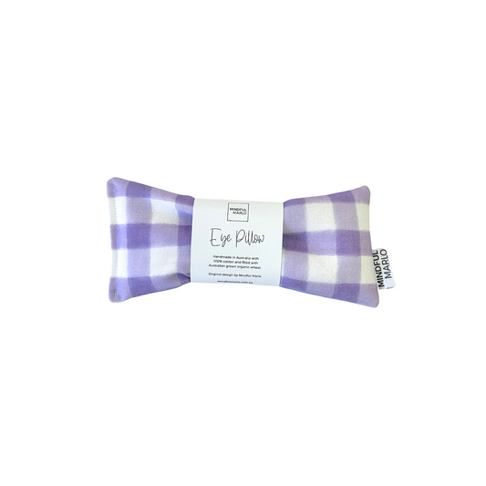 Gingham Eye Pillow - Violet