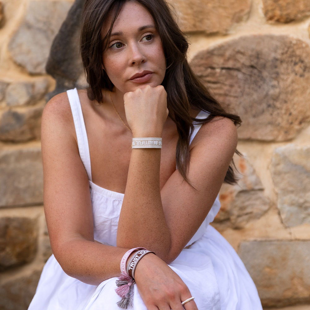 "FOLLOW YOUR HEART" Woven Mantra Band