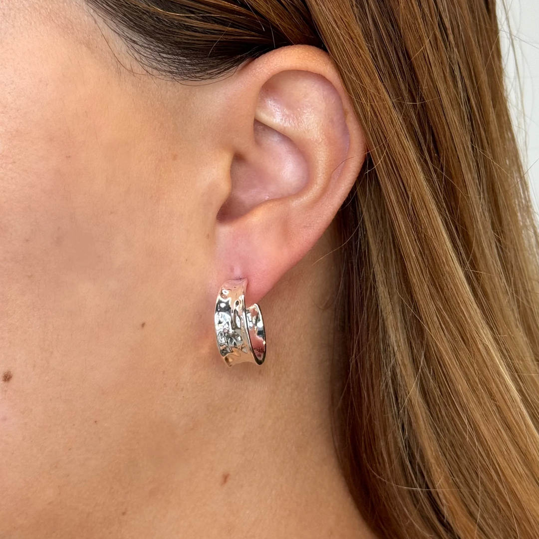 Bianca Mini Hoops - Silver