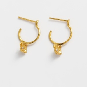 Fleur Hoop – Gold by Zafino