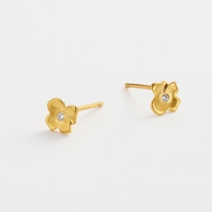 Fleur Stud – Gold by Zafino