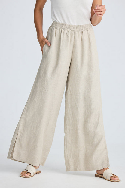 Fly Away Linen Pant - Natural