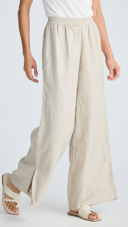 Fly Away Linen Pant - Natural