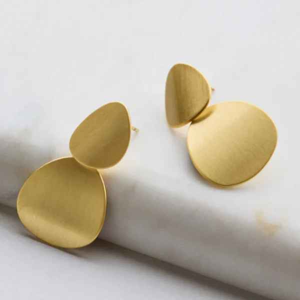 Frankie Earring - Brushed Gold