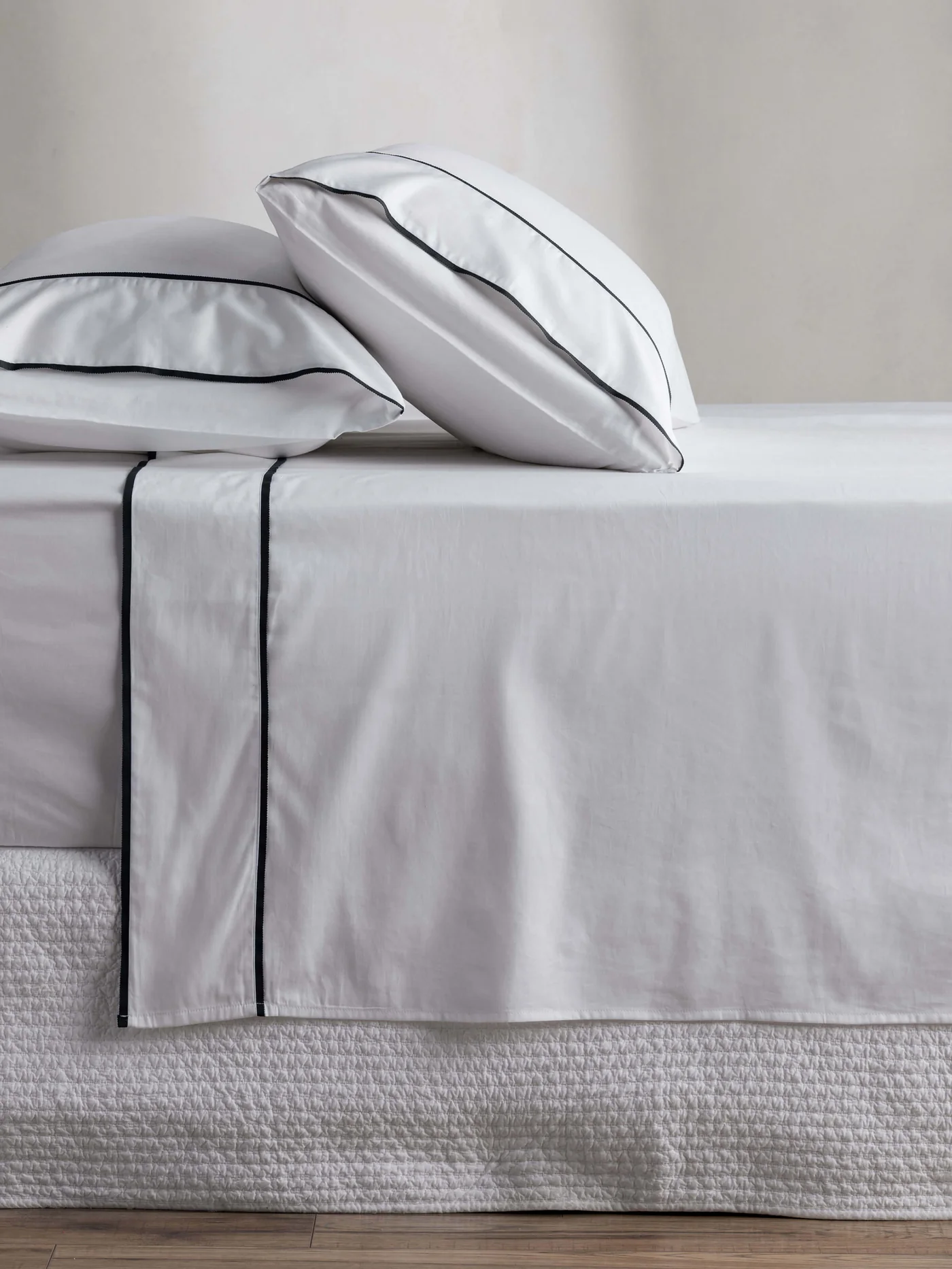 Pure Cotton Valance (Double) - Aspen White