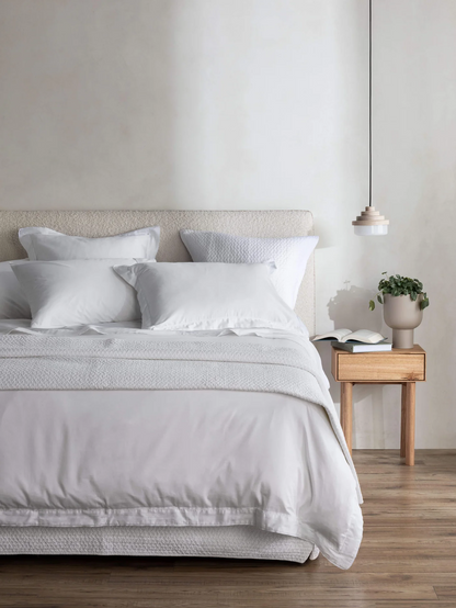 Pure Cotton Valance (Double) - Aspen White