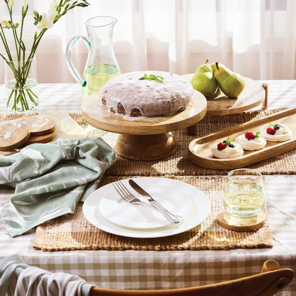 Ginny Rectangle Tablecloth - Grey Beige