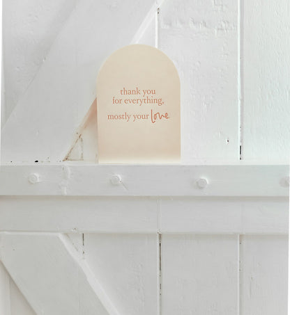 Greeting Card - Thank You For Everything