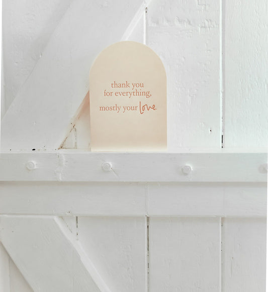 Greeting Card - Thank You For Everything