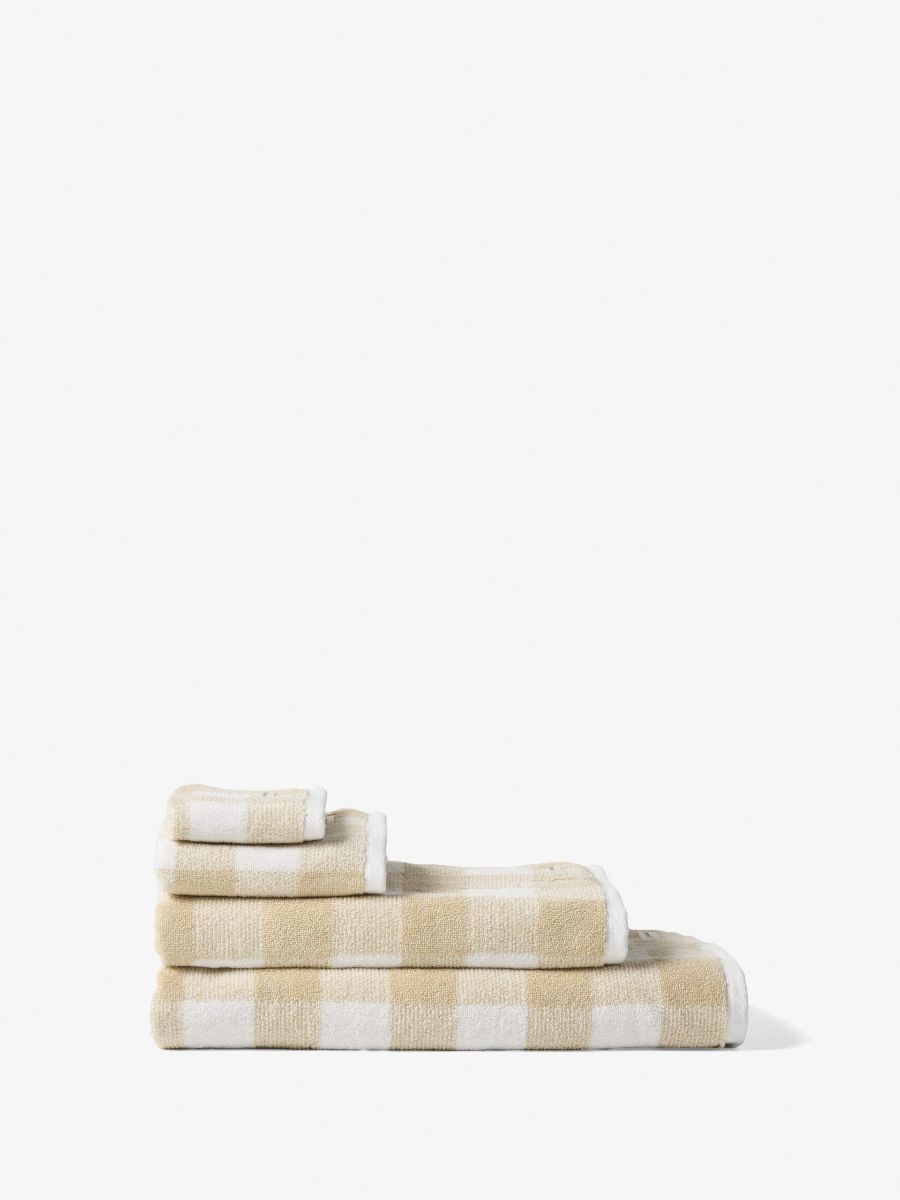 Hand Towel Flinders Check - Beige