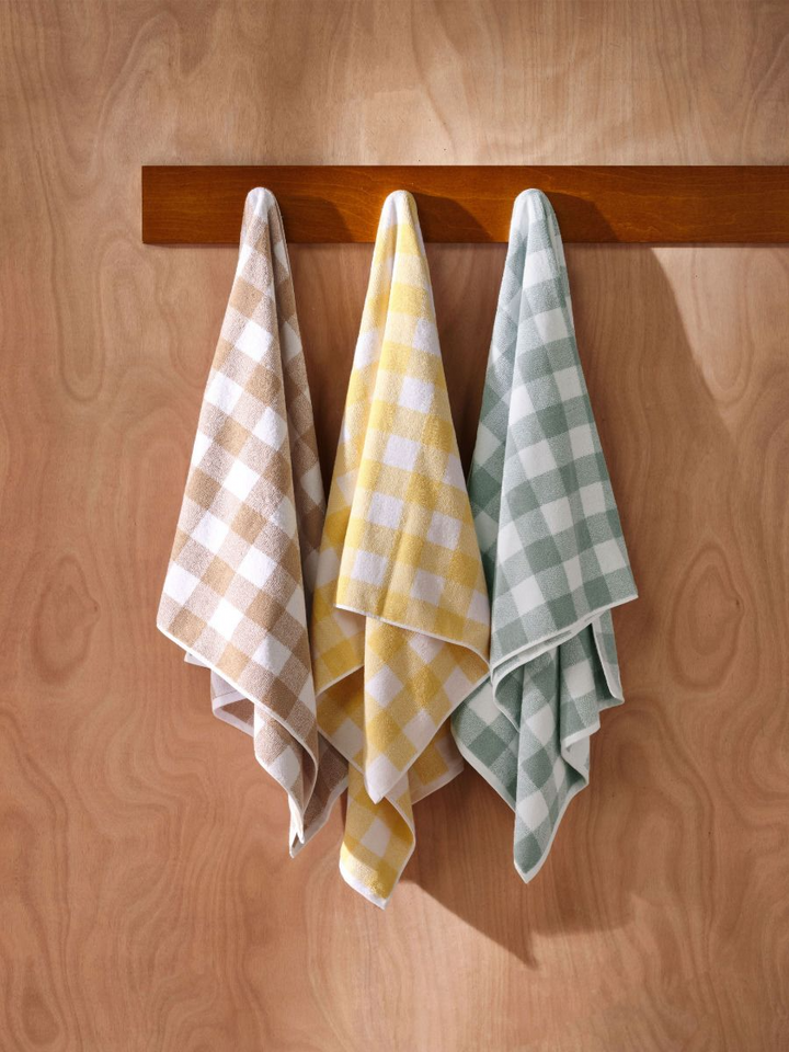Hand Towel Flinders Check - Honey